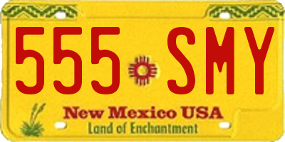 NM license plate 555SMY