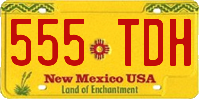 NM license plate 555TDH