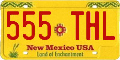 NM license plate 555THL