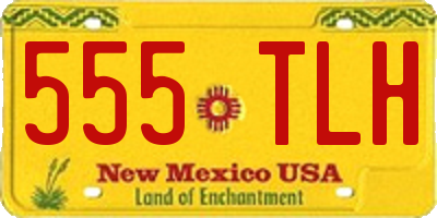 NM license plate 555TLH