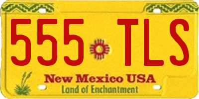 NM license plate 555TLS