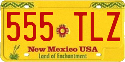 NM license plate 555TLZ