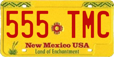 NM license plate 555TMC