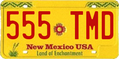 NM license plate 555TMD