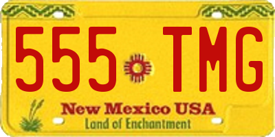 NM license plate 555TMG