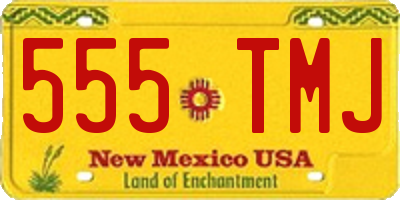 NM license plate 555TMJ