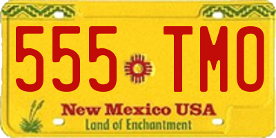 NM license plate 555TMO