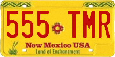 NM license plate 555TMR