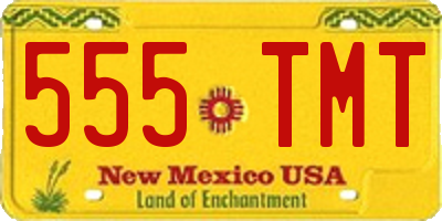 NM license plate 555TMT