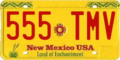 NM license plate 555TMV