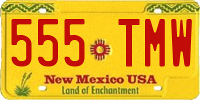 NM license plate 555TMW