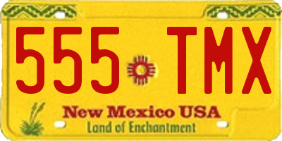 NM license plate 555TMX