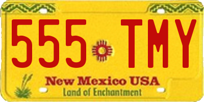 NM license plate 555TMY