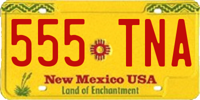 NM license plate 555TNA