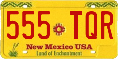 NM license plate 555TQR