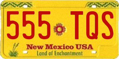 NM license plate 555TQS