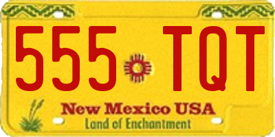 NM license plate 555TQT