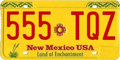 NM license plate 555TQZ