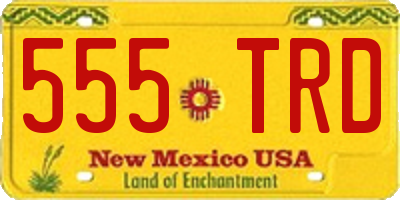 NM license plate 555TRD