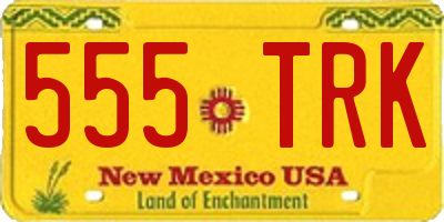 NM license plate 555TRK