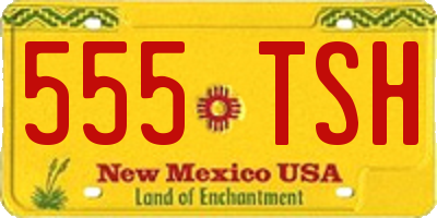 NM license plate 555TSH