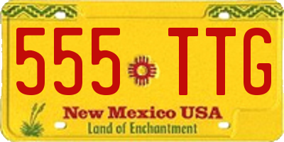 NM license plate 555TTG