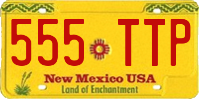 NM license plate 555TTP