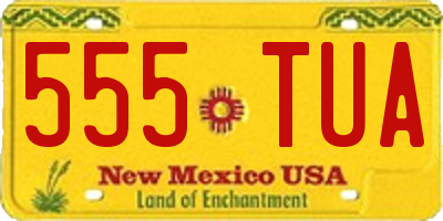 NM license plate 555TUA