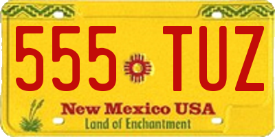NM license plate 555TUZ