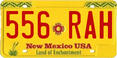 NM license plate 556RAH