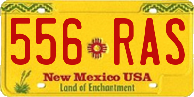 NM license plate 556RAS