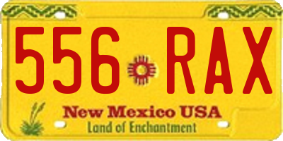 NM license plate 556RAX