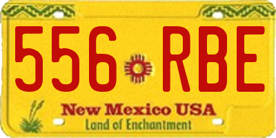 NM license plate 556RBE