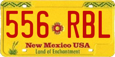 NM license plate 556RBL