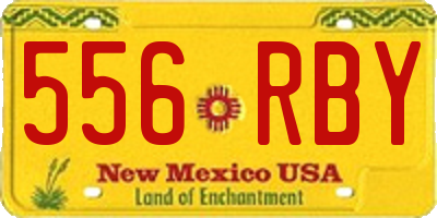 NM license plate 556RBY