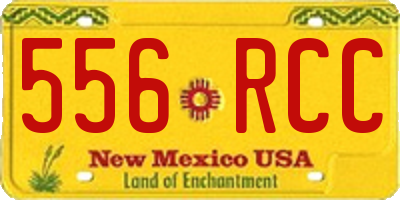 NM license plate 556RCC