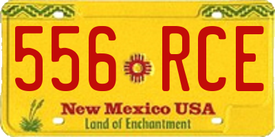 NM license plate 556RCE