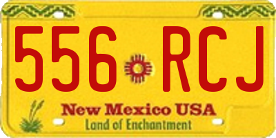 NM license plate 556RCJ