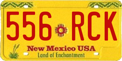NM license plate 556RCK