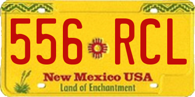 NM license plate 556RCL