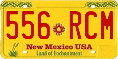 NM license plate 556RCM