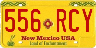NM license plate 556RCY