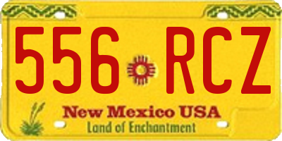 NM license plate 556RCZ