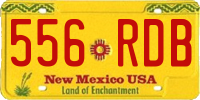 NM license plate 556RDB
