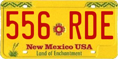 NM license plate 556RDE