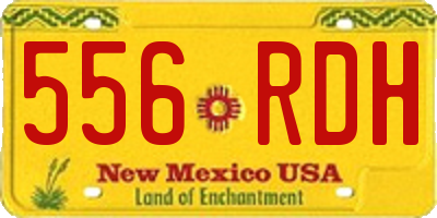 NM license plate 556RDH