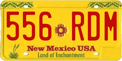 NM license plate 556RDM