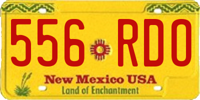 NM license plate 556RDO