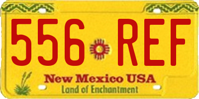 NM license plate 556REF
