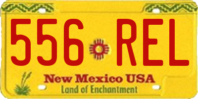 NM license plate 556REL